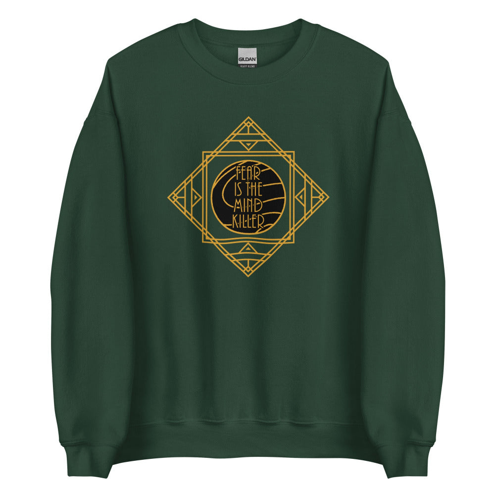 Dune Fear Is The Mind Killer Sweatshirt - Forest Green Color - https://ascensionemporium.net